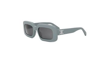 Celine Smoke Rectangular Ladies Sunglasses CL40313U 20A 53