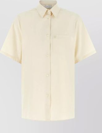 Ferragamo gancini shirt short sleeves chest pocket collar