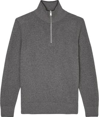 Marc O'Polo Maglione con zip - Grigio