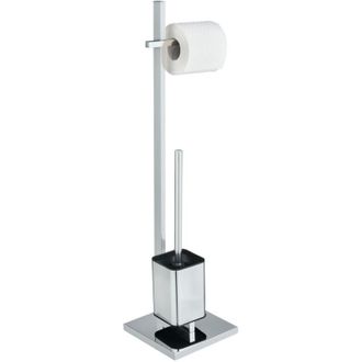 WENKO Portarrollos Escobillero De Acero Cromo Quadro