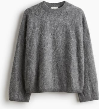H&M Pullover aus angerautem Kaschmir - Grau