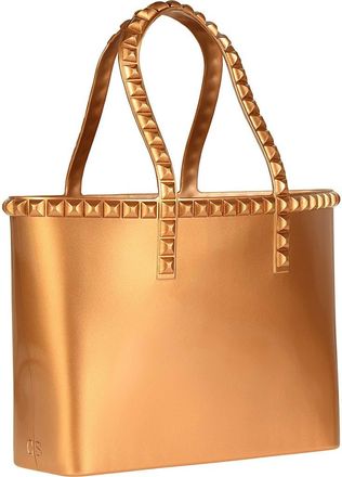 Carmen Sol Seba Mid Tote Jumbo Studs in Rose Gold at Nordstrom, Size Medium