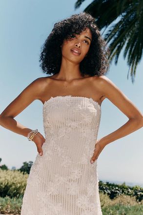 endless rose Embroidered Net Dress