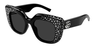Gucci GG2030S 005 Womens Sunglasses Black Size 50