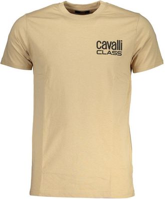 Cavalli Mens Crew Neck Short Sleeve Tshirt Ca28618 - Tan Cotton - Size 2XL