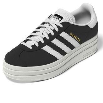 adidas Originals Womens Gazelle Bold W Trainers, Core Black Core White Semi Lucid Blue, 7.5 UK
