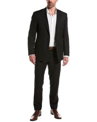 Canali Wool Suit with Flat Front Pant