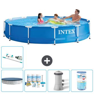Intex Piscina Con Estructura Redonda - 366x76 Cm - 7-piezas S31552