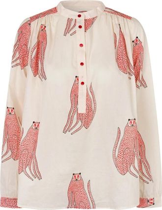Lollys Laundry Shirts - Dames - Blouses - Beige - M - Overhemden