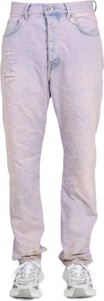 Purple Relaxed-Fit Light Wash Jeans