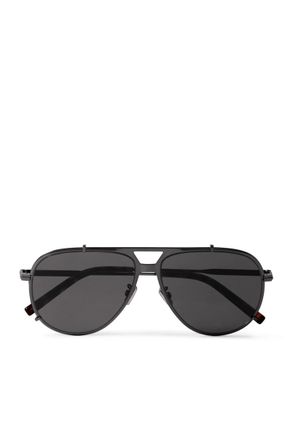 Dior DiorBlackSuit A3U Aviator-Style Metal Sunglasses