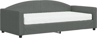 vidaXL Daybed with Mattress Blue Dark Grey 90x190 cm Fabric vidaXL