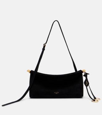 Alaia Ala&iuml;a Le Click suede shoulder bag