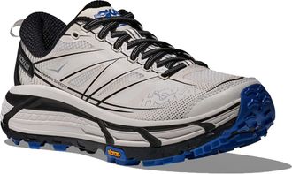 Hoka One One Mens Sneakers Mafate Speed White Cobalt Blue White-Cobalt Upper: Synthetic Trainers White/cobalt