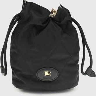 Burberry Borsa a secchiello Mini Horseshoe Burberry in nylon trapuntato