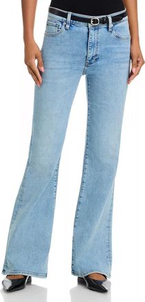 Frame Denim The Icon High Rise Flare Jeans In Ripple