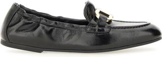 Ferragamo Black Leather Loafers