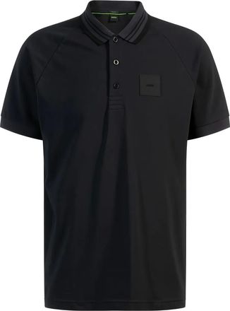 HUGO BOSS Geribbeld poloshirt - Blauw