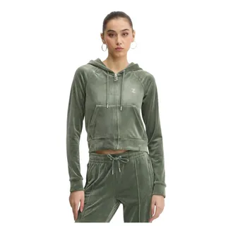 Juicy Couture Dames, Sweatshirts & Hoodies, Groen, Maat: 2XS Velours