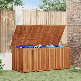 Berkfield Home Garden Storage Box 175x80x75 cm Solid Wood Acacia in Brown | Size: 175 x 80 x 75 cm