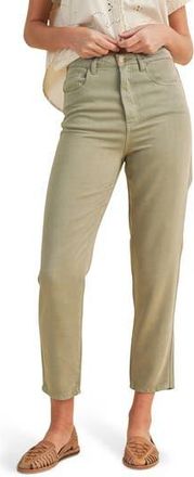 Wishlist Tencel Lyocell Crop Straight Leg Pants in Olive at Nordstrom Rack, Size Medium