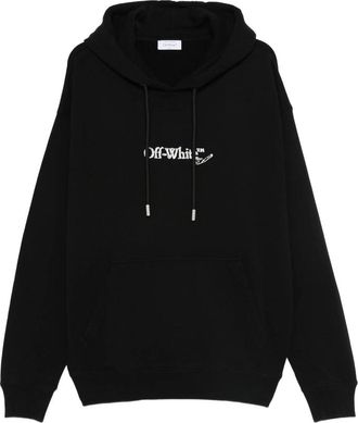 Off-white Logo-embroidered Drawstring Hoodie
