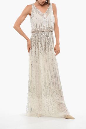 Elisabetta Franchi RED CARPET Maxidress in Tulle Paillettato Elisabetta Franchi