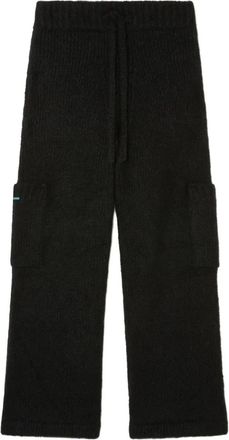 Alanui Pantaloni in maglia con coulisse - Nero