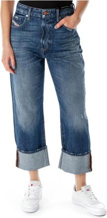 Diesel D-Reggy Cropped Jeans - Dames - Cropped Jeans - Blauw - W31 L32 - Jeans