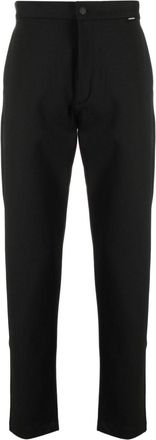 Calvin Klein Comfort logo-waistband trousers - men - Polyester/Viscose/Elastane - M - Black
