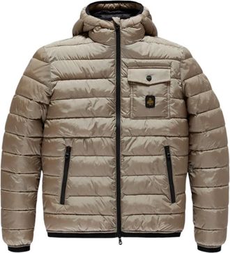 RefrigiWear Ge&iuml;soleerde Winterjassen - Heren - Winterjassen - Beige - L - Leer - Jassen