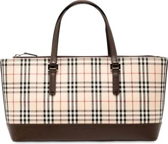 Burberry 2000-2017 House Check Canvas tote bag - Brown