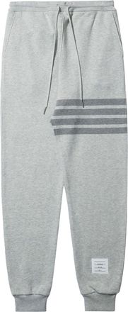 Thom Browne 4-Bar stripe cotton track pants - men - Cotton - 3 - Grey