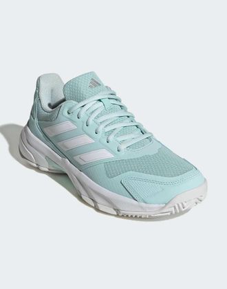 adidas Courtjam Control 3 - Scarpe da tennis color menta halo/bianco nuvola-Verde