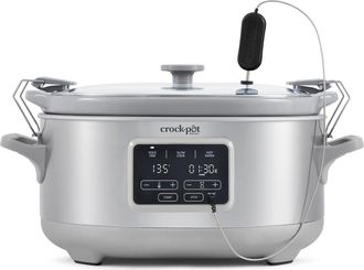 Crock-pot Programmable 7-Quart Cook & Carry Slow Cooker with Sous Vide, Stainless Steel at Nordstrom
