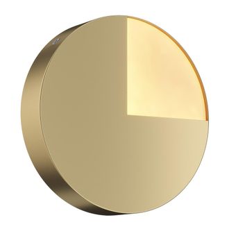 Maytoni Aplique de pared led 6w moderno y elegante circular dorado &oslash; 18,4 cm