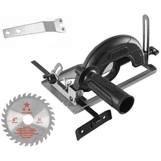 OEM Guide De Coupe Pour Meuleuse DAngle - Profondeur 0 A 40 Mm - Angle Biseau 0 A 45 Degres - Compatible 100 Mm Et 125 Mm - Avec Support De Lame Et 1 Lame