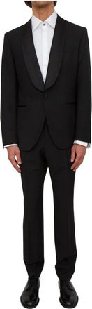 HUGO BOSS Heren, Pakken, Zwart, Maat: 2XL Leer