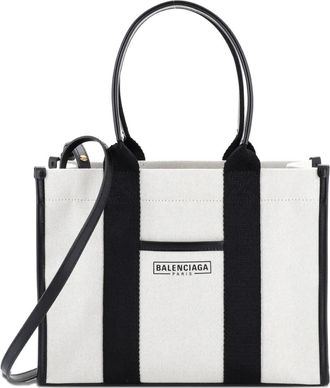 Balenciaga Hardware Canvas Small tote bag - Nero