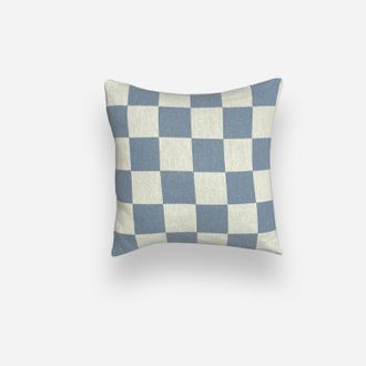 OEM Almohada Azul De Ajedrez