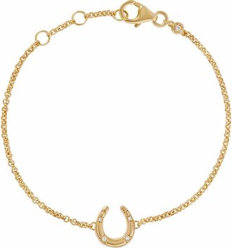 Astley Clarke Gold Biography Horseshoe Bracelet at Nordstrom, Size 7.25