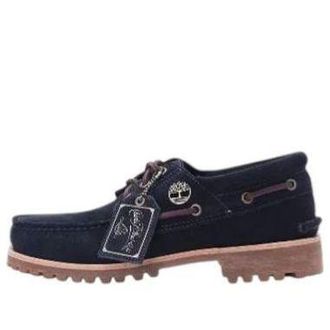 Timberland 3-Eye Lug Boat Dark Blue Suede A683WEP3