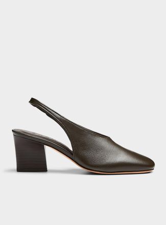 SOEUR Womens Joan slim heel leather pumps Women