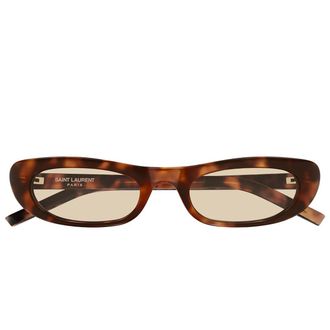 Saint Laurent Sunglasses Sl 557 Shade 008 Brown/Brown Women