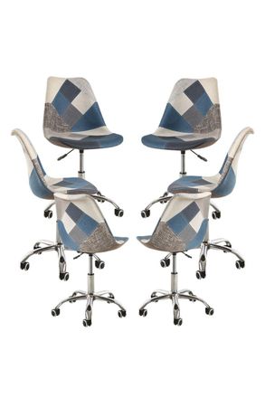 Regalos Miguel Regalos Miguel - Packs Sillas - Pack 6 Sillas Neo Patchwork - Patchwork Blue