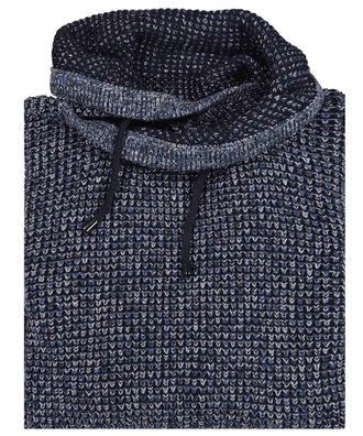 Ragman Rollkragenpullover RAGMAN, Herren, Gr. 52, blau (blau, melange, 171), Strick, 100% Baumwolle, ohne Ausschnitt, Pullover Rollkragenpullover
