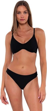 Sunsets Brooke U-Wire Bikini Swimsuit Top in Black at Nordstrom, Size 3X-Large