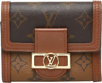 Louis Vuitton Brown Pvc Leather Wallet (Tri-Fold) (Pre-Owned)