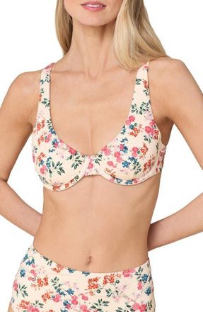 Andie Swim Verda Underwire Bikini Top in Riviera Floral at Nordstrom, Size X-Large