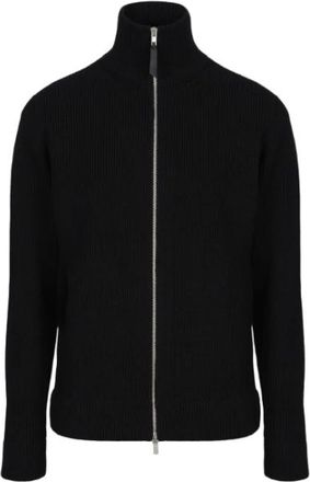 Maison Margiela Gebreid vest met ritssluiting - Dames - Vesten - Zwart - M - Katoen - Truien & Vesten